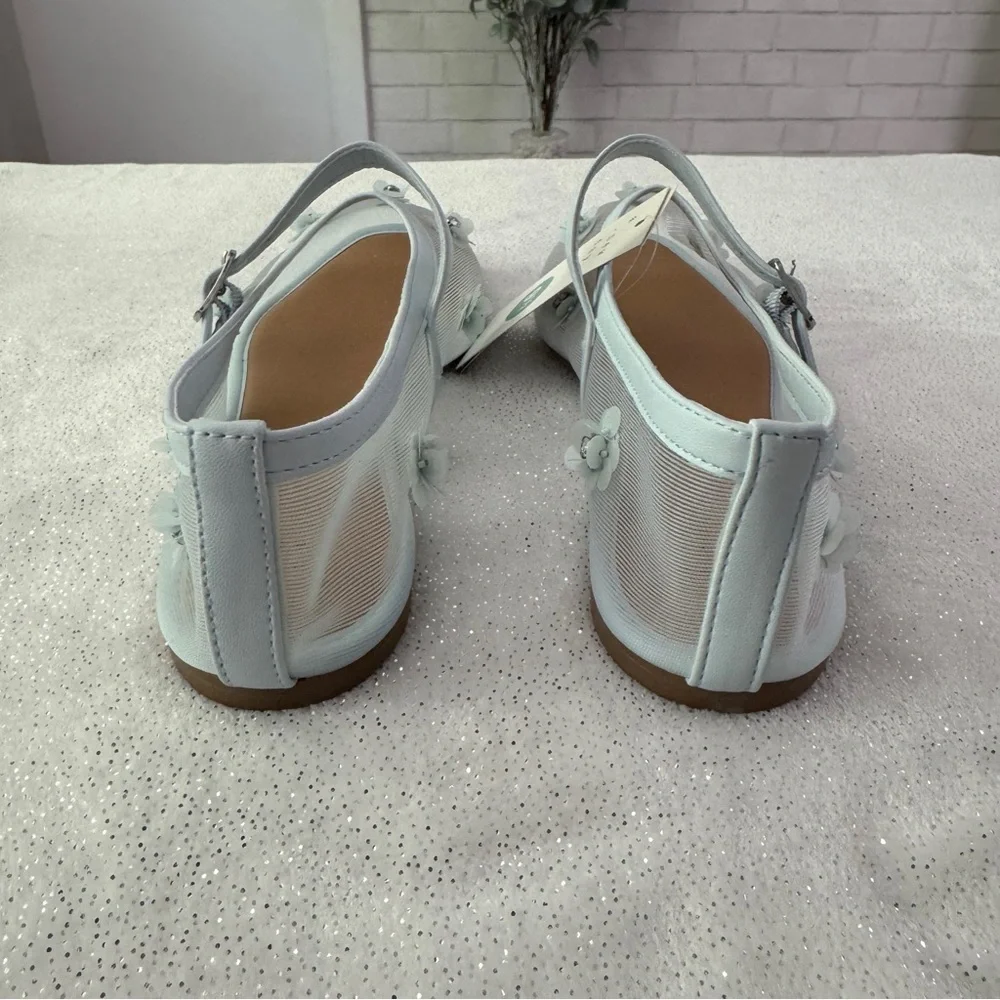 A NEW DAY Women’s Light Blue Everly Floral Mary Jane Flats - Picture 4 of 9